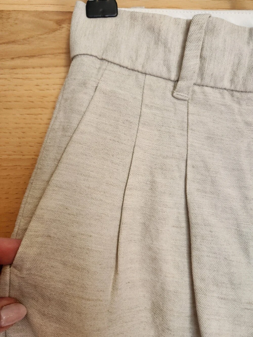 ARITZIA WILFRED THE EFFORTLESS PANT CROPPED ECRU CRUISE LINEN SIZE 2
